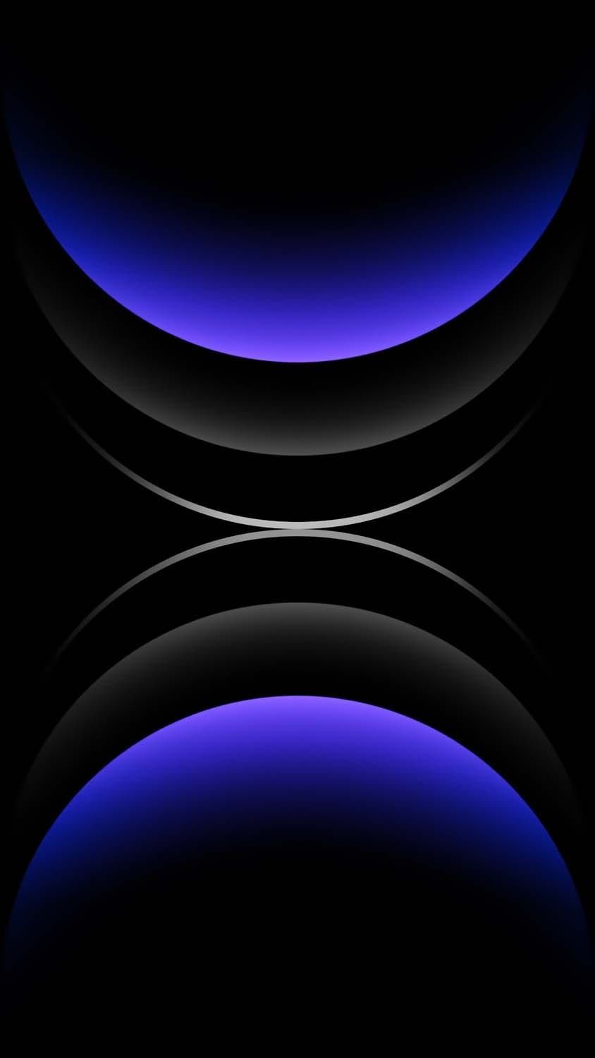 iPhone 16 Pro Max Blue Circles Wallpaper