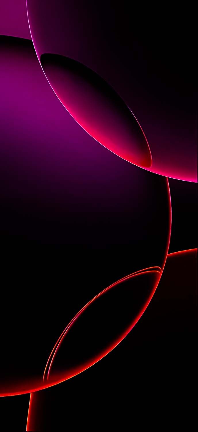 iPhone 16 Pro Purple Circles Wallpaper