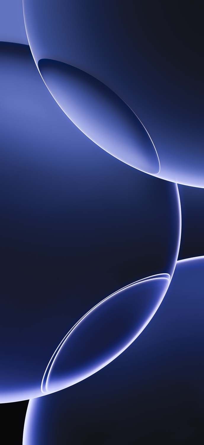 iPhone 16 Pro Abstract Blue Wallpaper