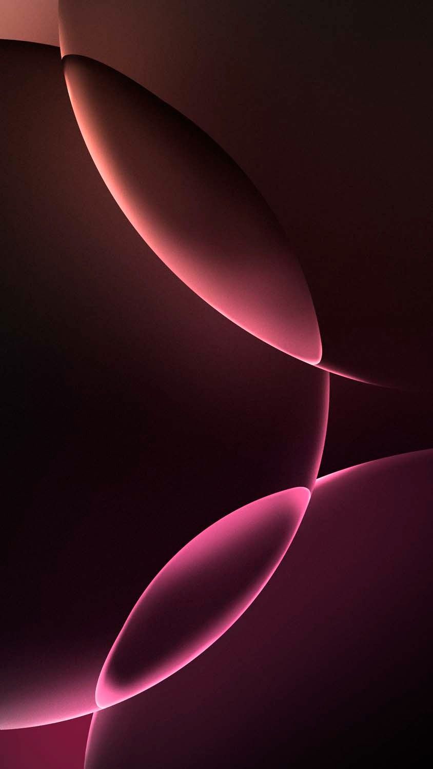 iPhone 16 Pro Pink Circles Wallpaper