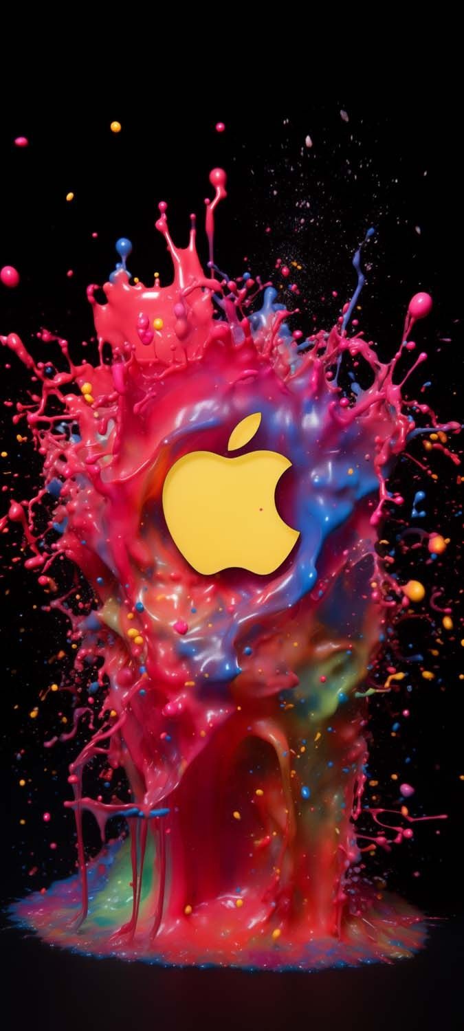 Apple Logo Colour Splash