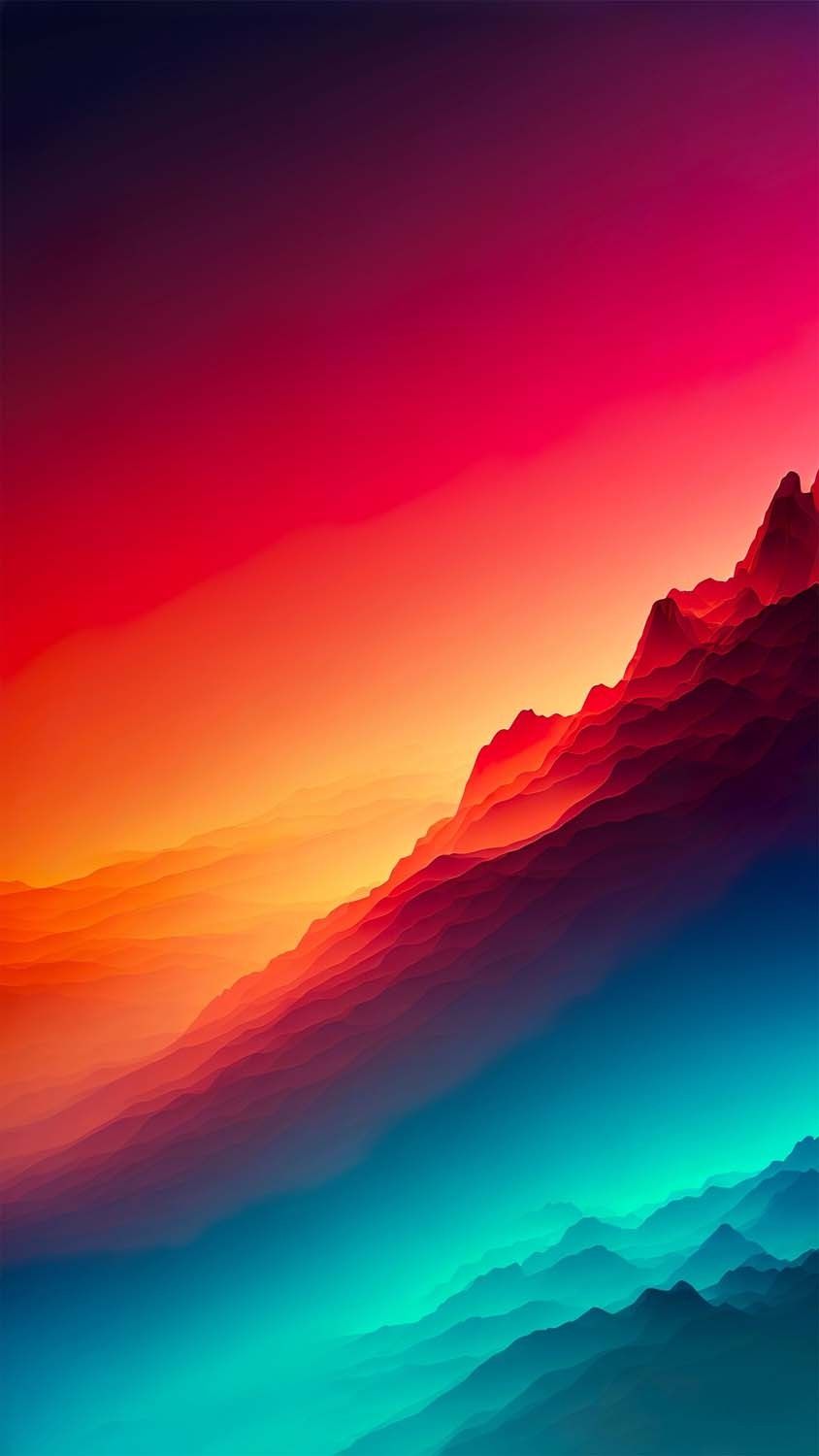 Gradient Mountains Wallpaper