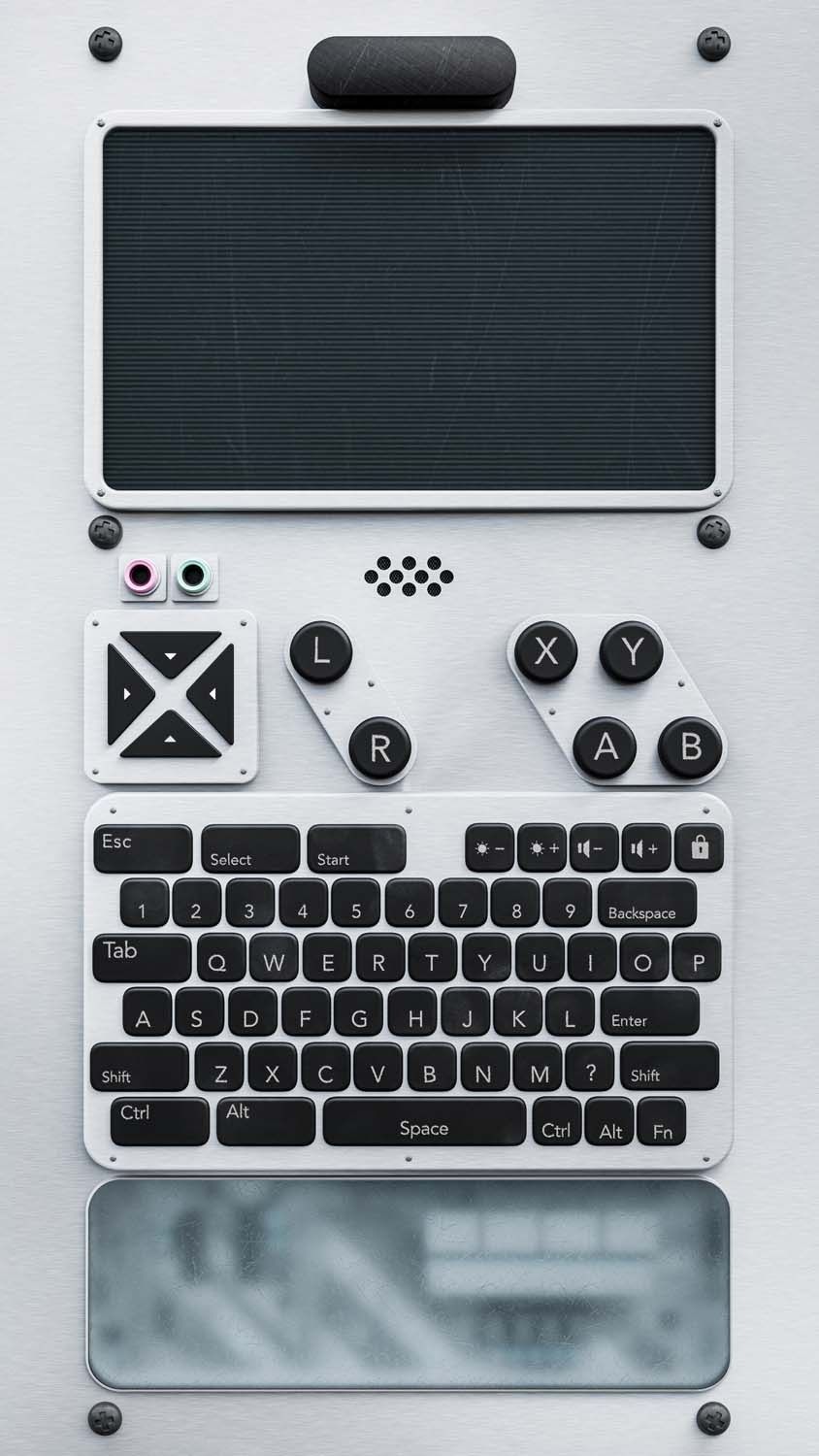 iPhone 16 Pro QWERTY Keyboard Wallpaper