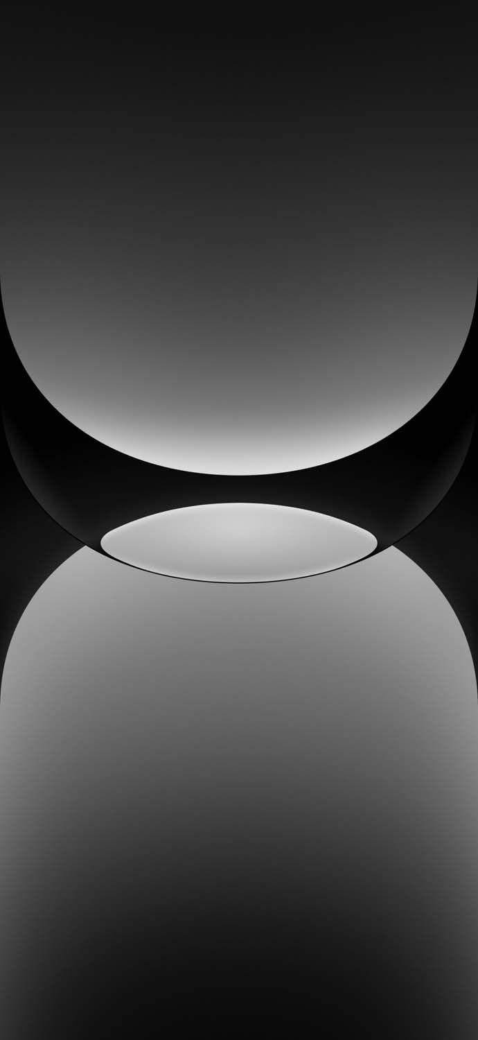 iPhone 16 Pro Dual Grey Wallpaper