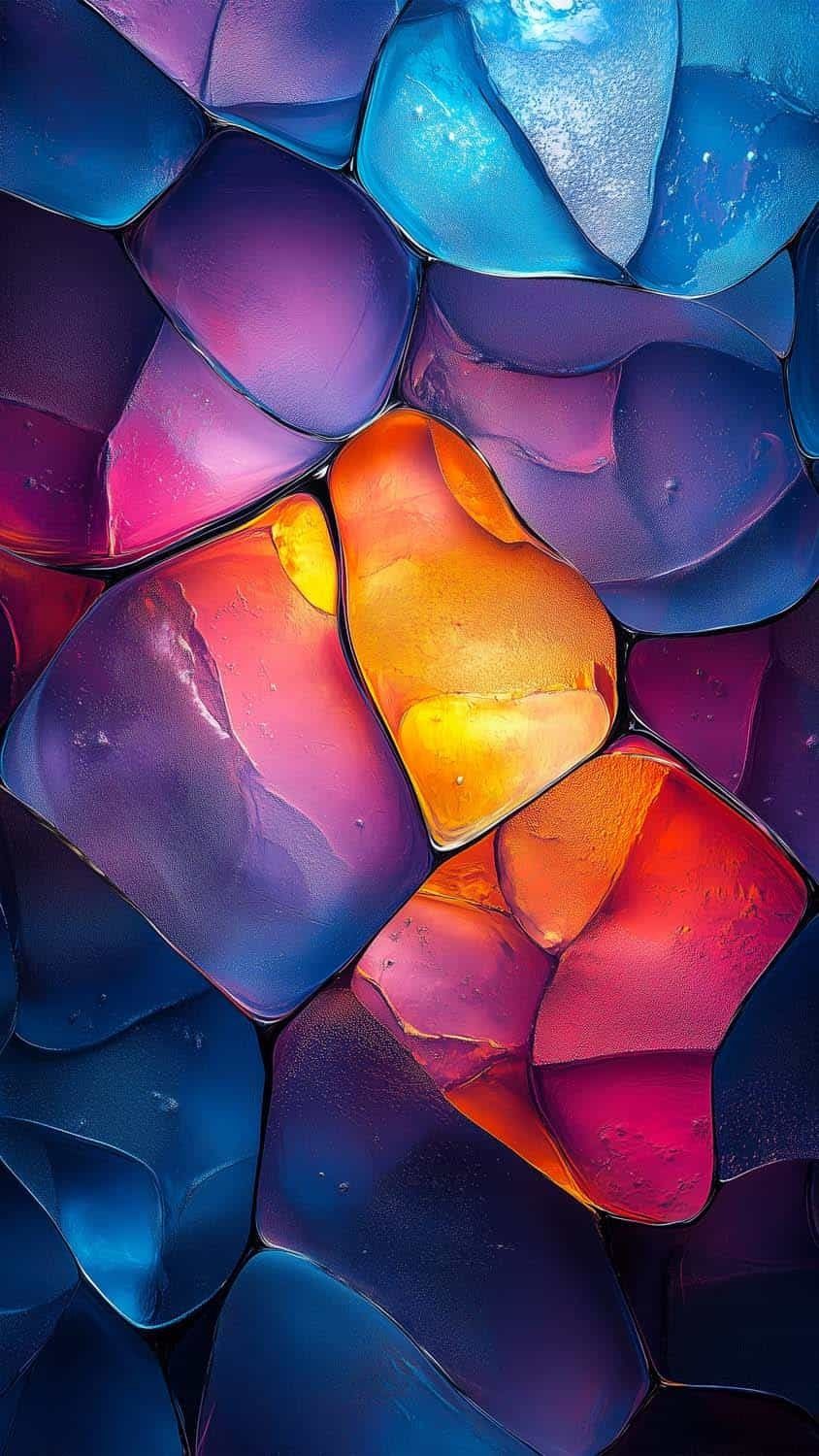 Colorful Crystals Wallpaper