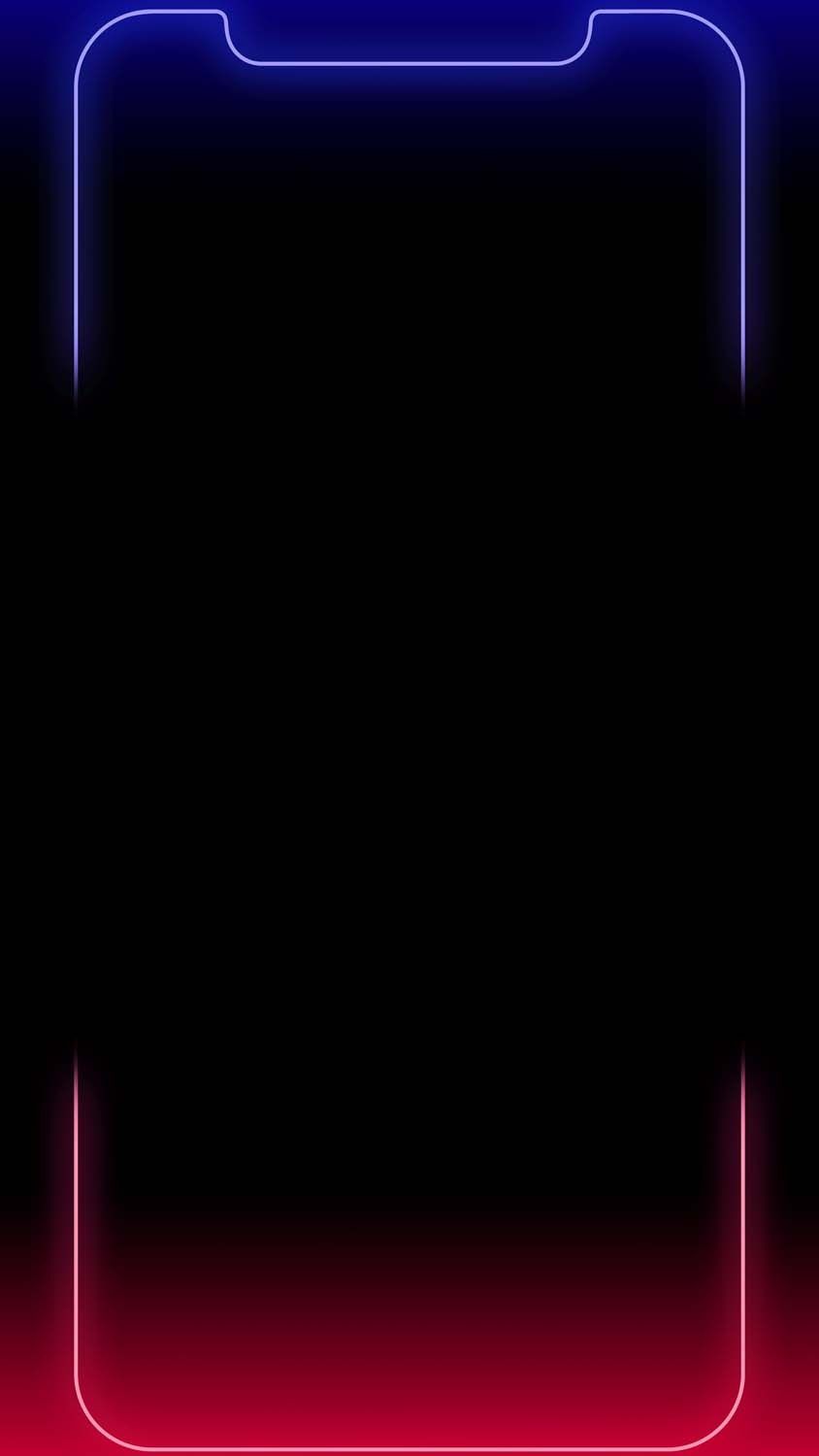 iPhone 14 Dual Neon Wallpaper