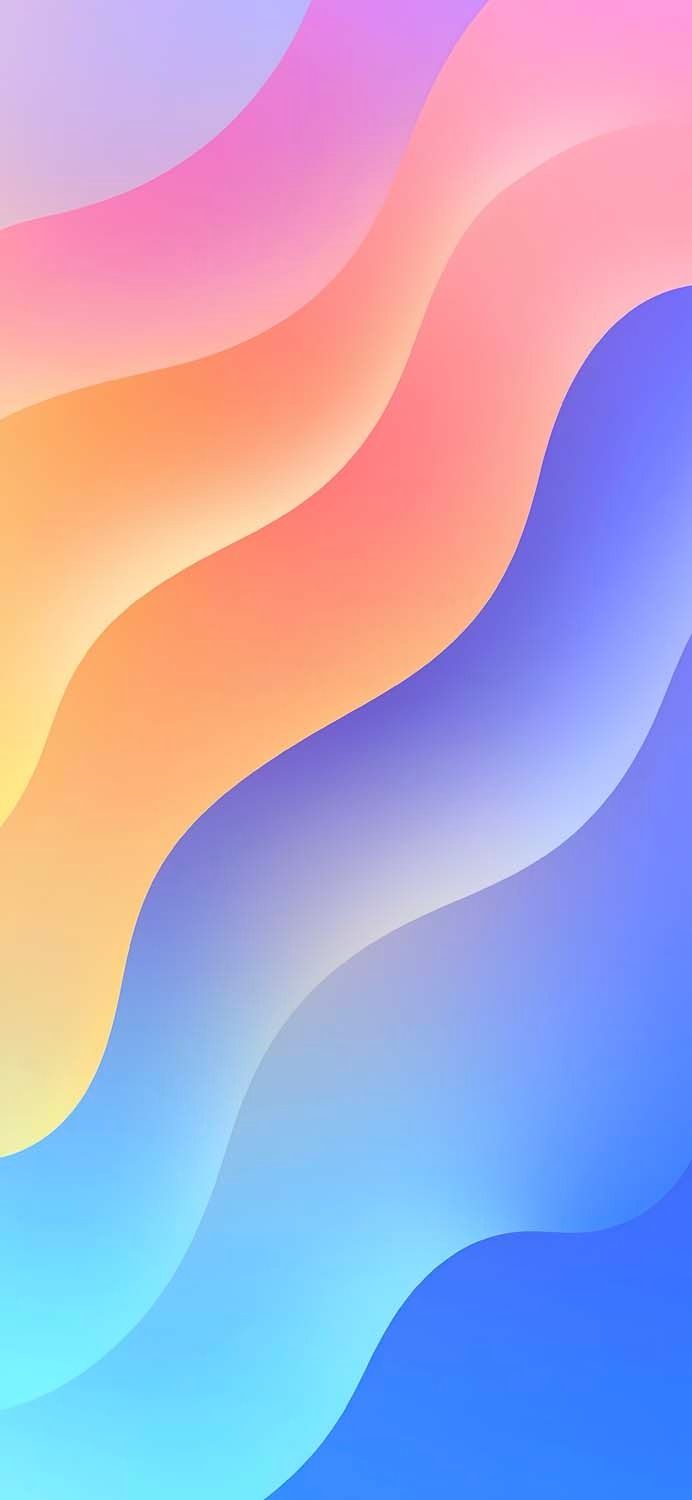 3D Colorful Waves Wallpaper