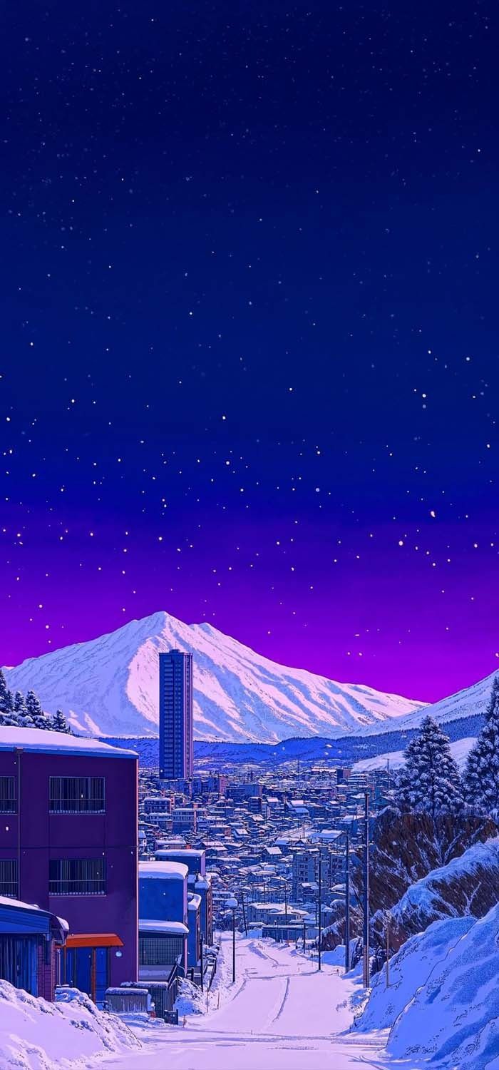 Fuji City Wallpaper