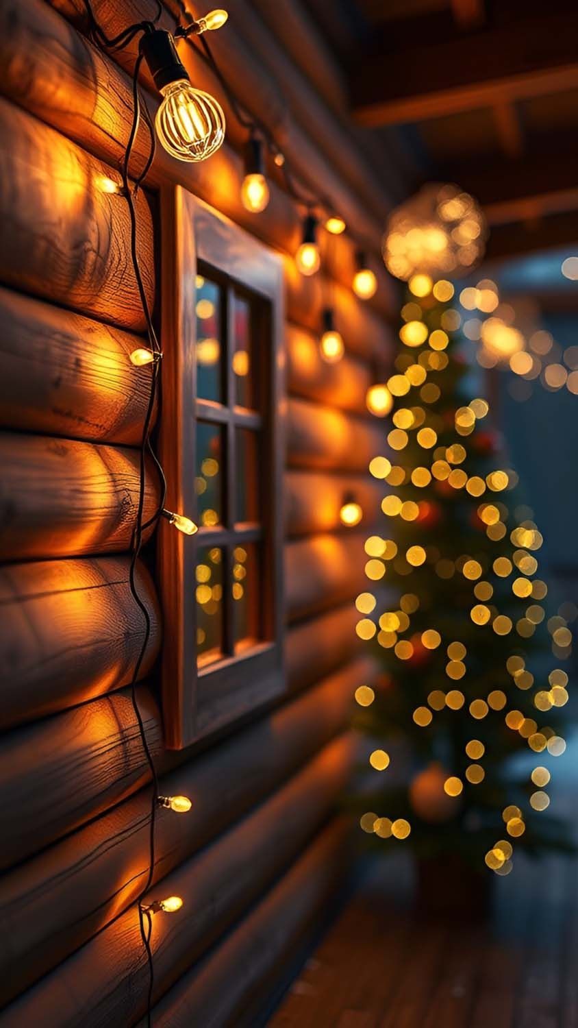 Christmas Cabin Wallpaper