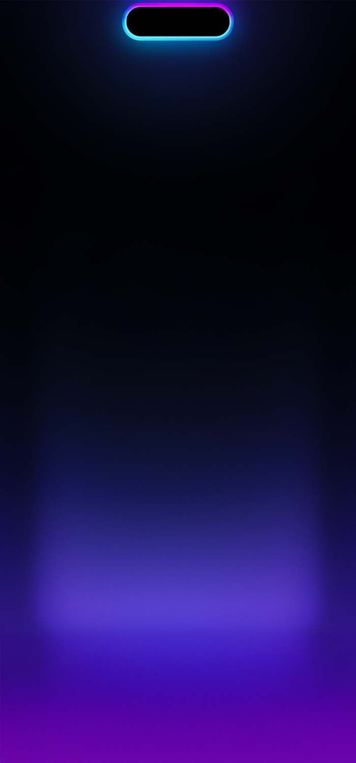 iPhone Dynamic Island Neon Wallpaper 1