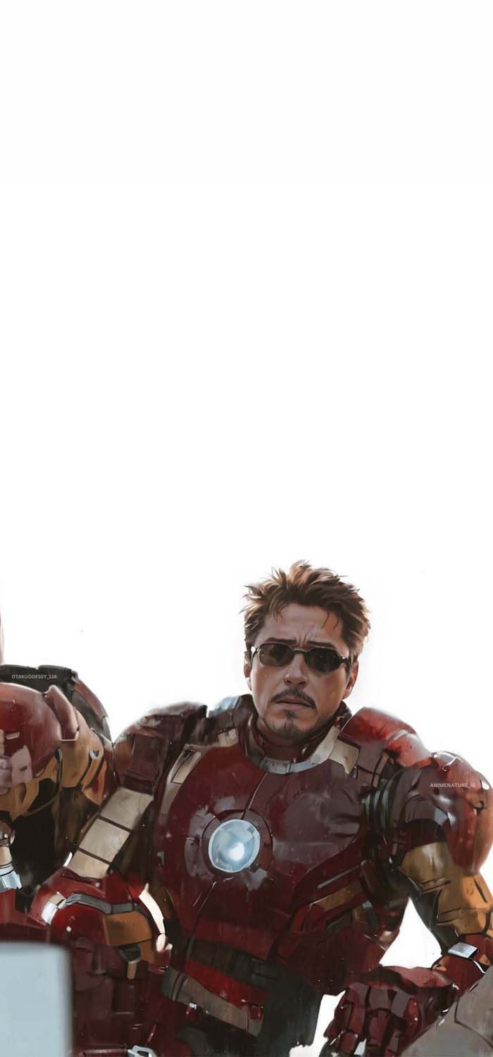 Tony Stark Donut Eating Wallpaper