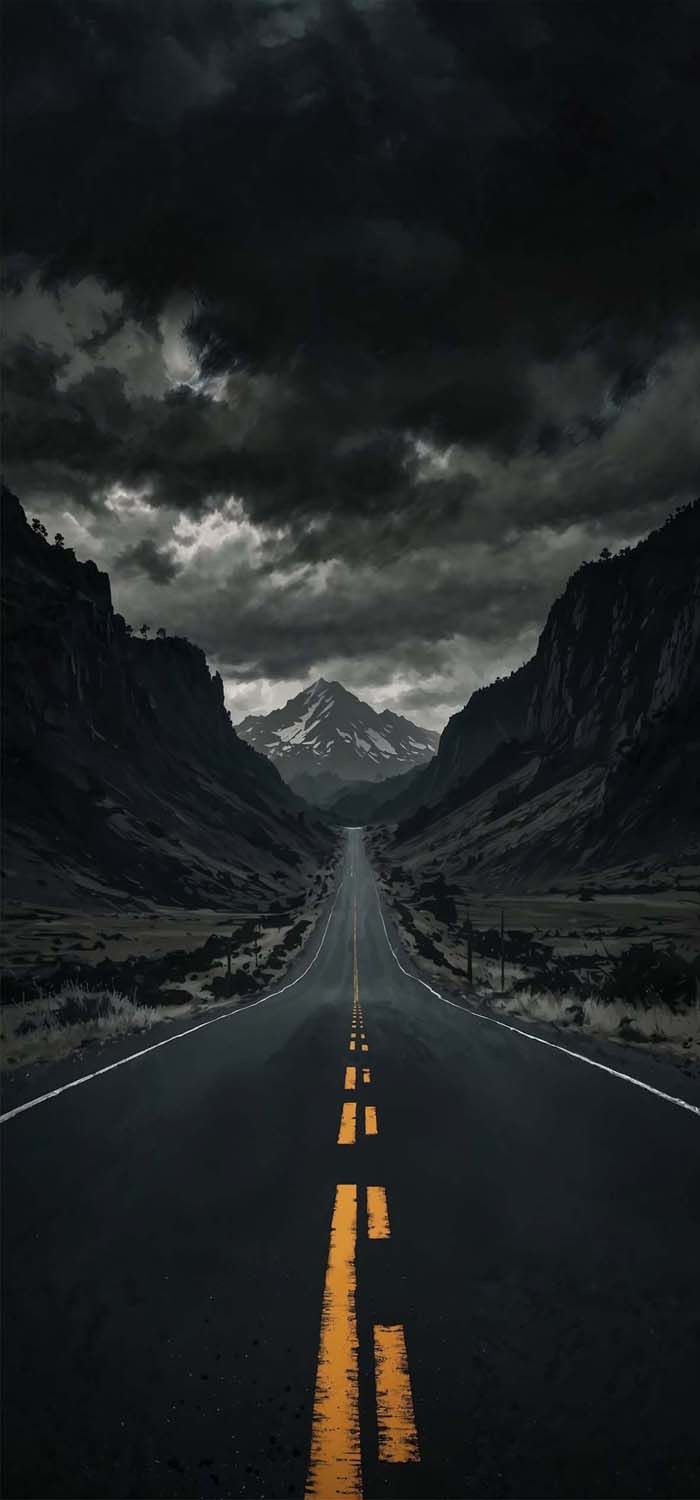 Dark Road Wallpaper