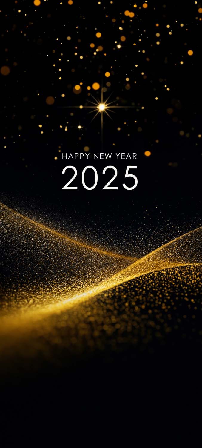 Happy New Year 2025 iPhone Wallpaper