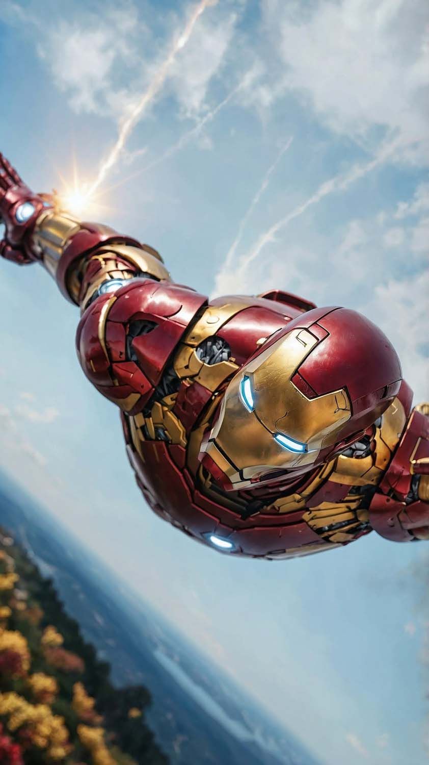 Iron Man Flight iPhone Wallpaper