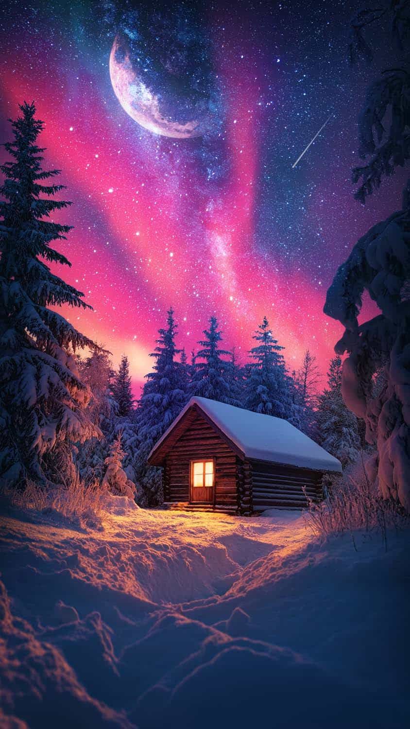 Winter Nights iPhone Wallpaper