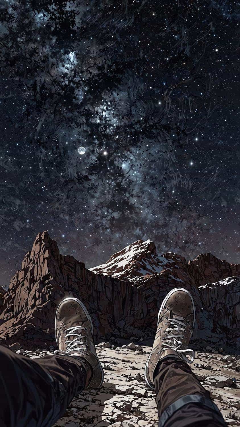 Mountain Trekker iPhone Wallpaper