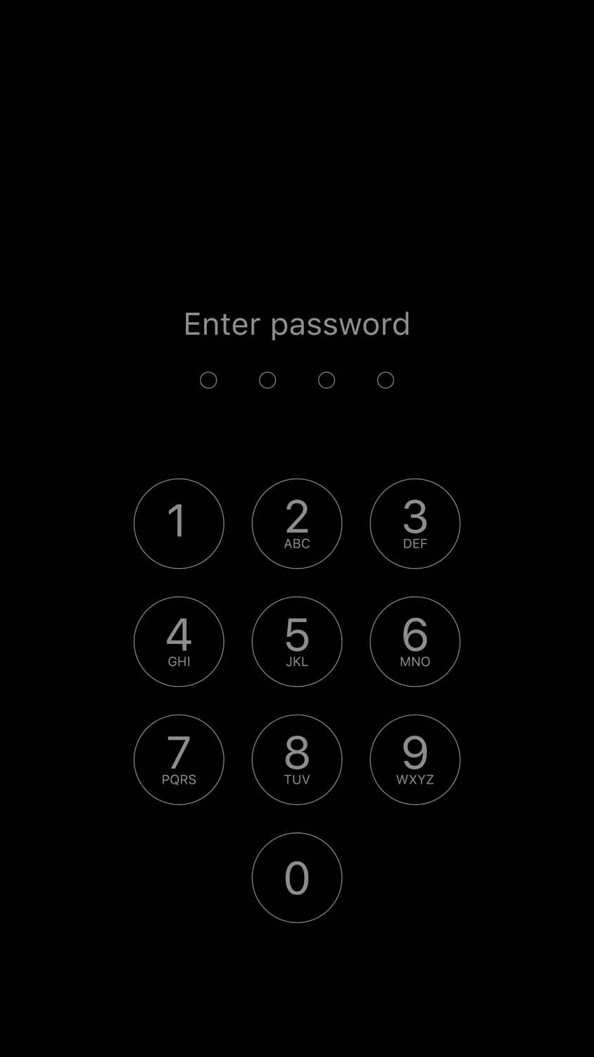 Enter Password iPhone Wallpaper