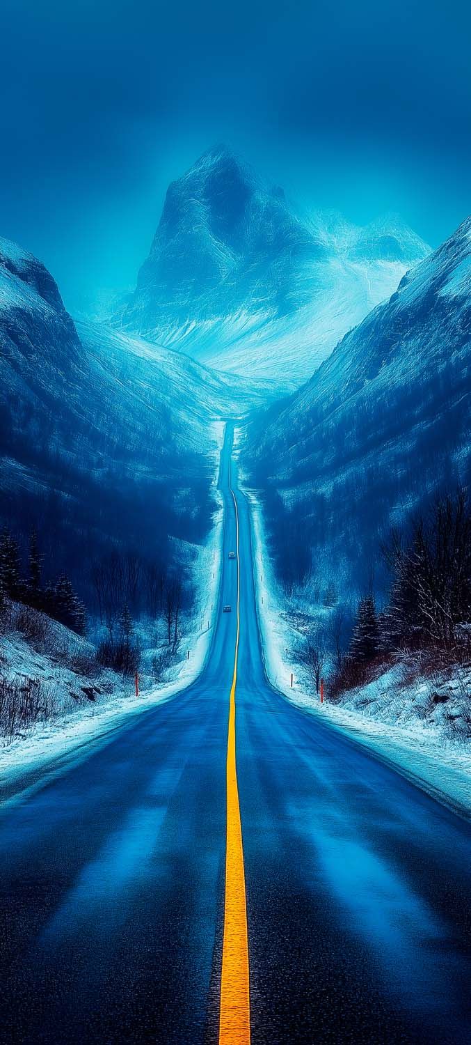 Ice Road iPhone Wallpaper