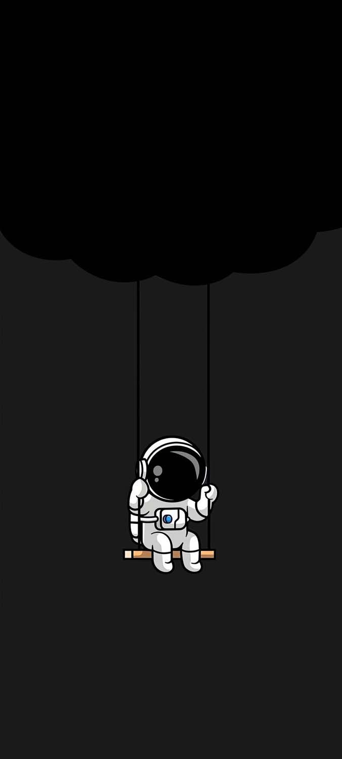 Minimalist Astronaut iPhone Wallpaper