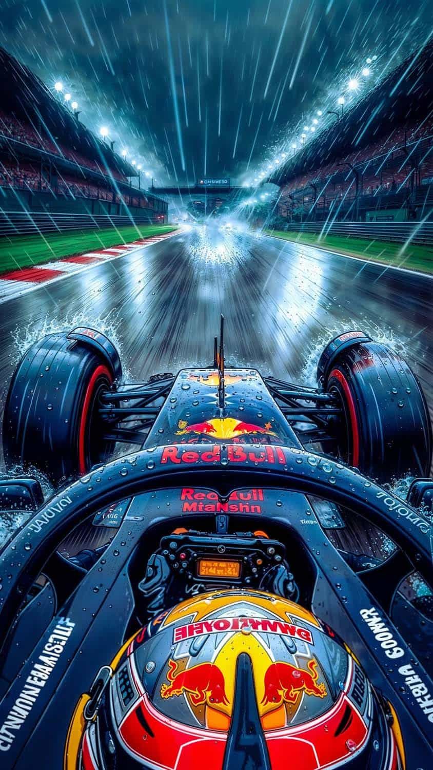 F1 Race iPhone Wallpaper