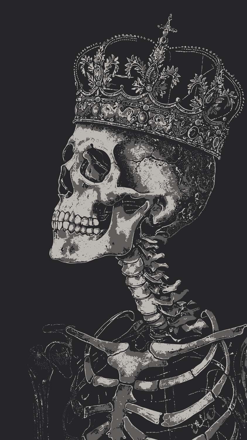 King Skull iPhone Wallpaper