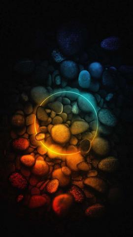 Neon Stone Ring - IPhone Wallpapers