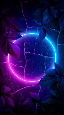 Neon Circle In Nature - Iphone Wallpapers Iphone Wallpapers 949
