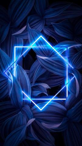 Neon Blue Nature IPhone Wallpaper - IPhone Wallpapers