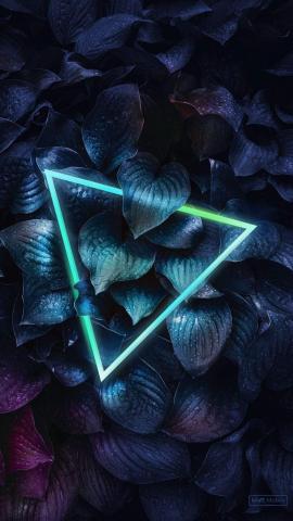Triangle Neon Forest IPhone Wallpaper - IPhone Wallpapers