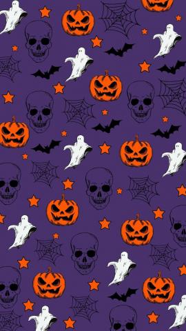 Halloween Background-Purple