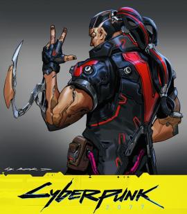 ·Cyberpunk 2077 Fan Art, Rock D