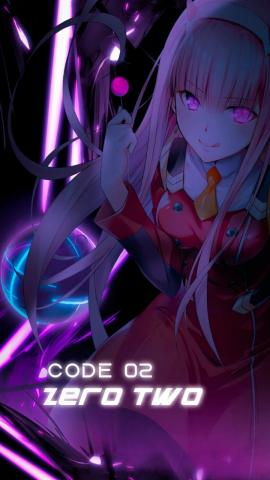 720x1280px, 720P free download Zero Two Purple, uniform, 002, pink, waifu, horns, zero two, anime, HD phone image wallpaper