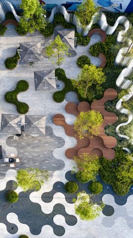 ASPECT studios completes the first stage of its playful 'hyperlane' in chengdu, china