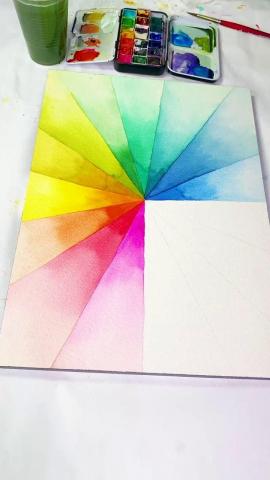 Watercolor Rainbow Design