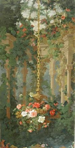 A “Romantic” Floral Scenic Cooper Hewitt, Smithsonian Design Museum