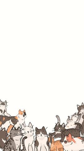 Download premium vector of Cats doodle pattern background vector by Niwat about cat, background cat, illustration, cat cute cartoon, and orange cat 1199508