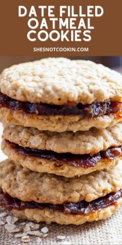 Date Filled Oatmeal Cookies