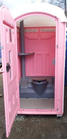 Pink porta potty! LOL