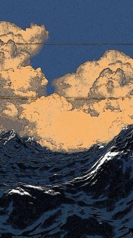 Epic Wave Art Hokusai Great Wave Mural  Morphico