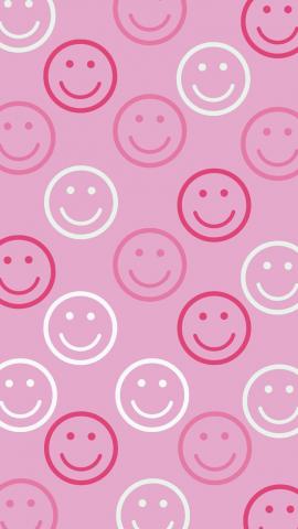 Trendy Aesthetic Pink Smiley Face Phone Wallpaper Pink wallpaper  backgrounds Phone wallpaper pink Iphone wallpaper pattern Wallpaper  Download  MOONAZ