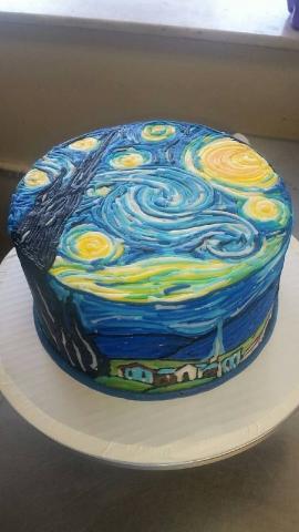 Unbelievable Van Gogh Cake Will Make You Starry Eyed!