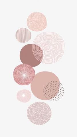 Free Vector Pastel pink round patterned background