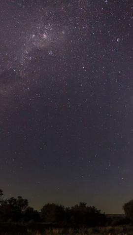 A1 Poster. Starry sky, Tsauchab, Namibia