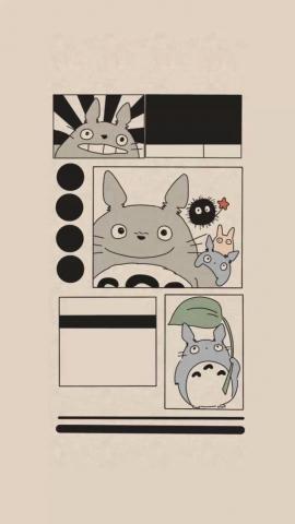 My Neighbor Totoro Wallpaper - based on Fairy's design so all creds to them! in 2022 Cute cartoon wallpapers, Cute simple wallpapers, Cartoon wallpaper