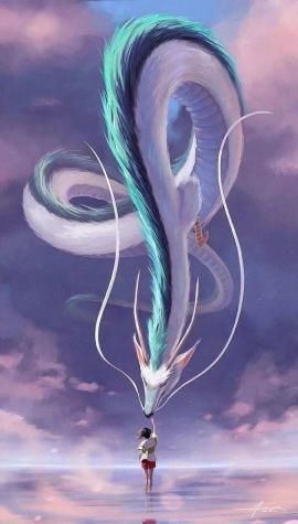 So I recently saw an awesome Spirited Away phone wallpaper here. Wanted to share mine, too - Wallpaper