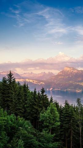 Switzerland-Mountains-Clouds-Sunset-iPhone-Wallpaper - IPhone Wallpapers