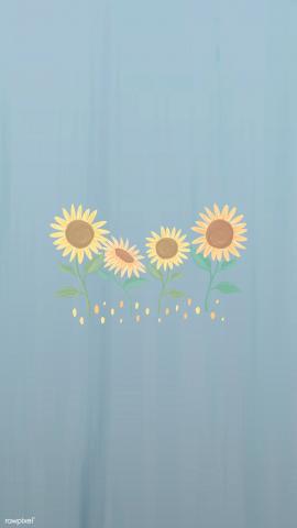 Download premium vector of Hand drawn sunflower mobile phone wallpaper vector by Tang about wallpaper, sunflower, iphone wallpaper, sunflower wallpaper, and aesthetic sunflower 1229950