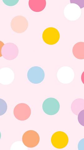 Download free psd / image of Cute mobile wallpaper psd with polka dot pattern by Aum about iphone dots wallpaper, android wallpaper, background design, backgrounds, and colorful 2883920