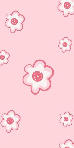 Cute Flower Mobile Phone Wallpaper Background Pink Background