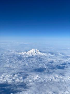 Mount Rainier from the sky